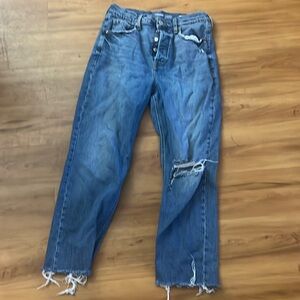 Multiple button jeans